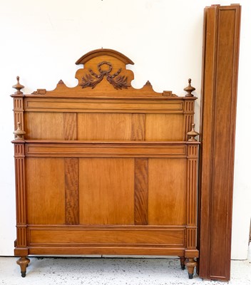 Lot 1959 - A circa 1900 continental mahogany bed frame.