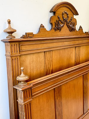 Lot 1959 - A circa 1900 continental mahogany bed frame.