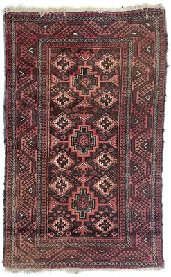 Lot 24 - A Belouch rug, mid 20th century