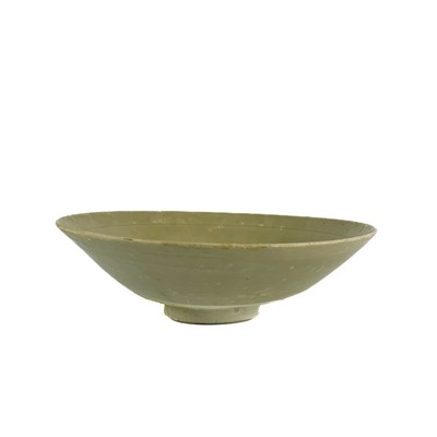 Lot 427 - A Chinese Song style celadon bowl.