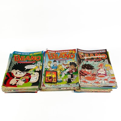 Lot 823 - Beano Comics 2000 decade (x150).