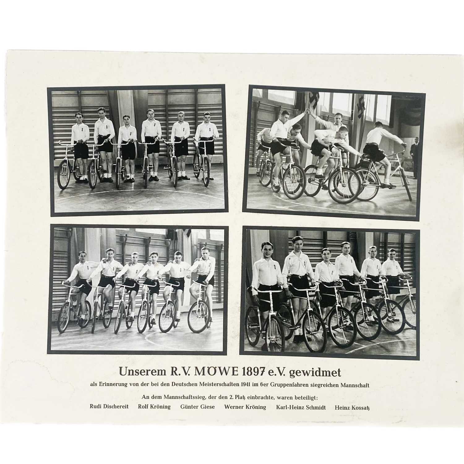 Lot 916 - Third Reich Cycling Ephemera - dated 1941.