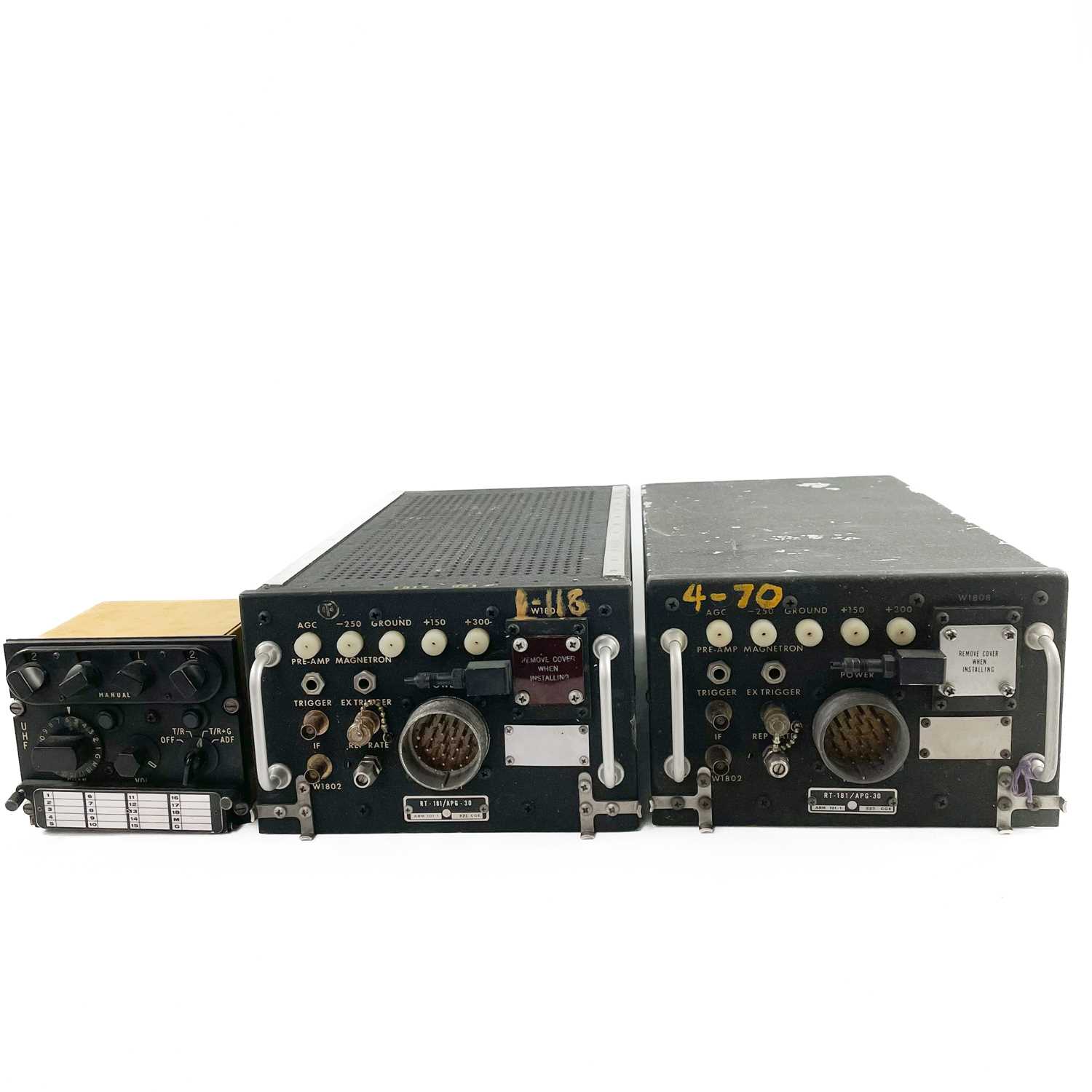 Lot 299 - Two cold war era military transmitter receivers