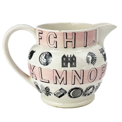 Lot 528 - A Wedgwood alphabet jug, by Eric Ravilious.