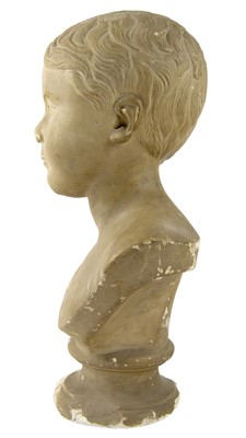 Lot 28 - Isaac Jopling, plaster bust of a youth