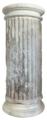 Lot 50 - A fluted section of column, possibly antique