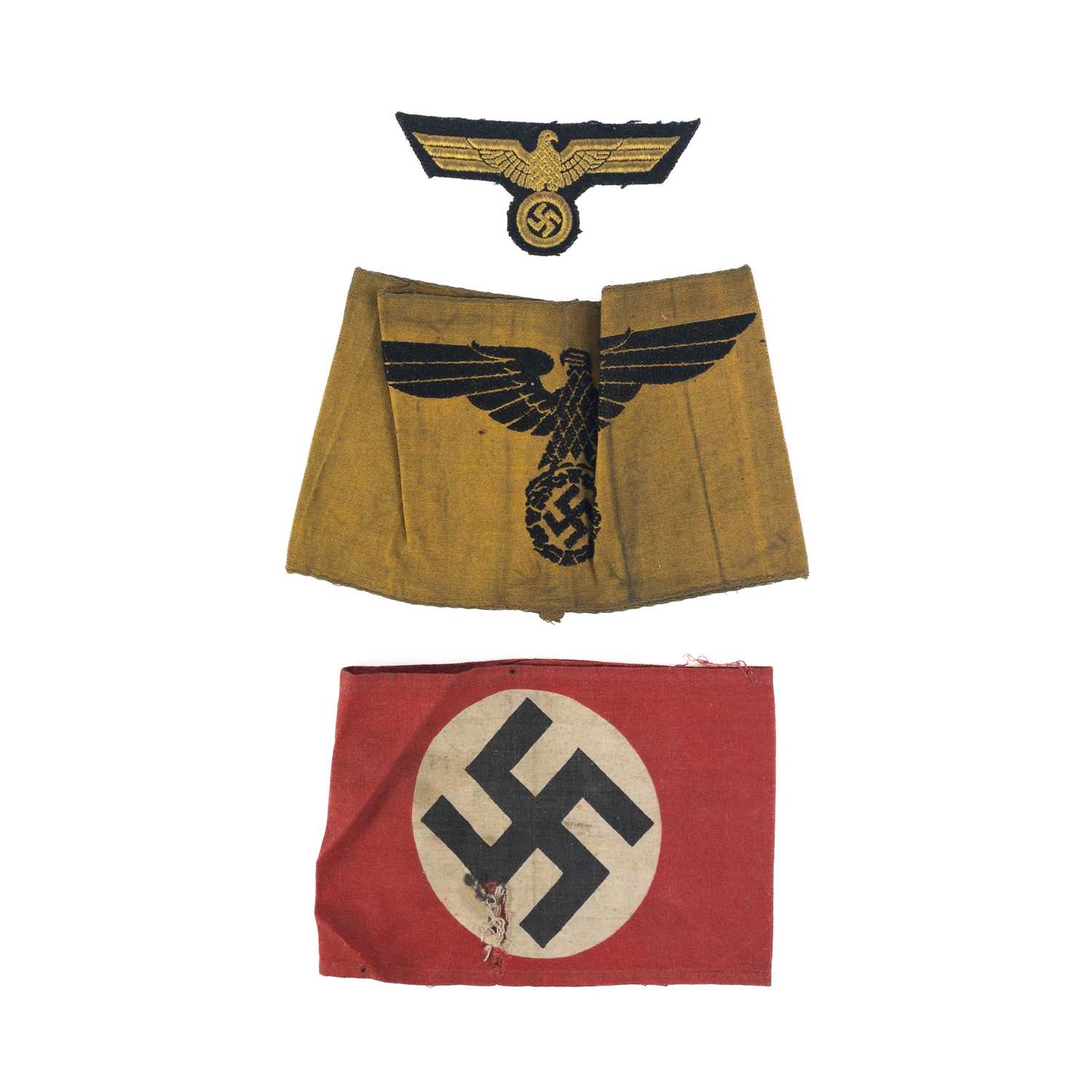 Lot 414 - World War II Interest – German Insignia - Armbands etc.