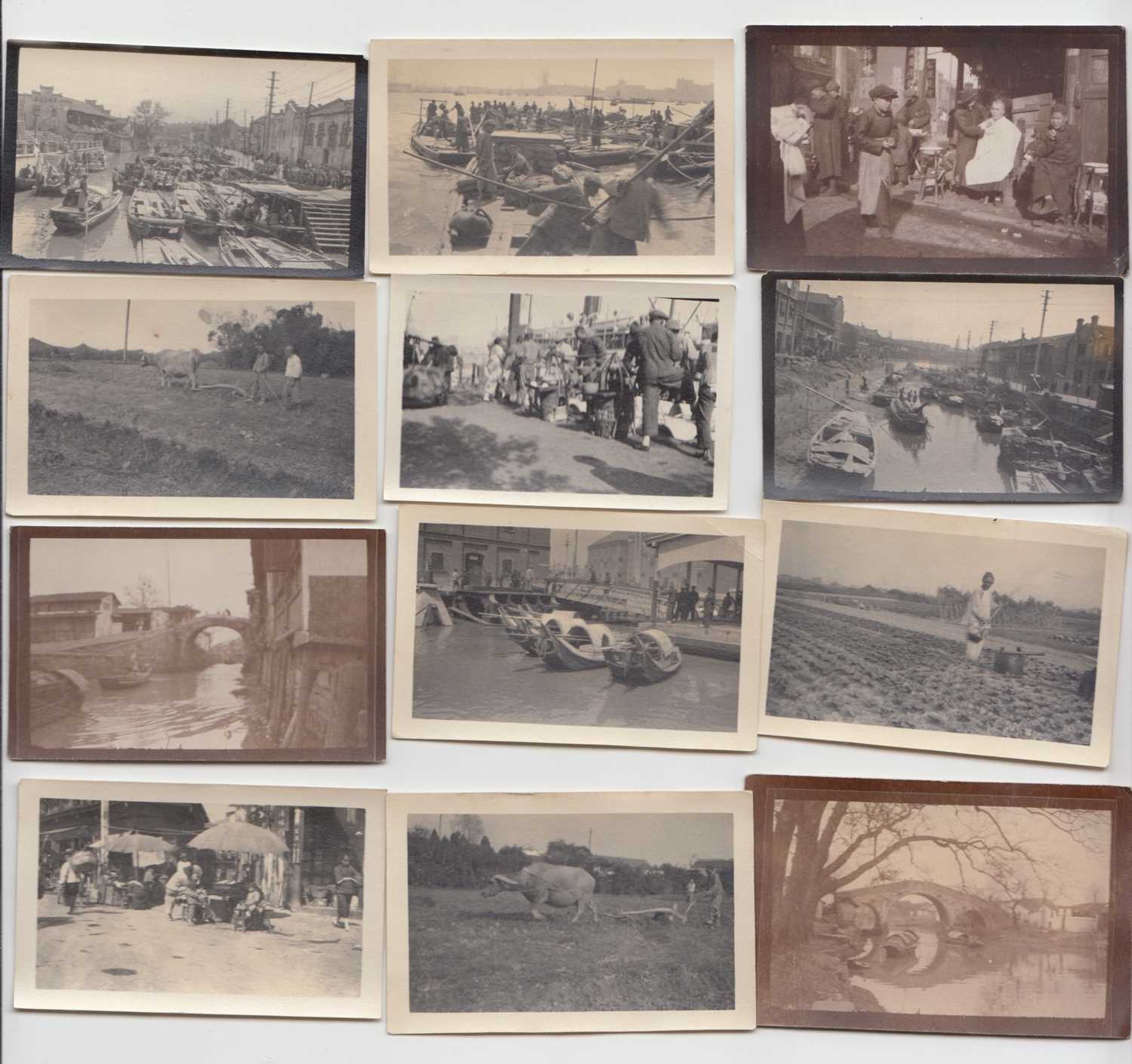 Lot 80 - Shanghai interest. A collection of photographic miniatures.