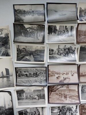 Lot 80 - Shanghai interest. A collection of photographic miniatures.