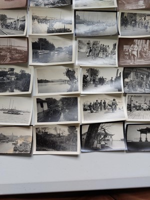 Lot 80 - Shanghai interest. A collection of photographic miniatures.