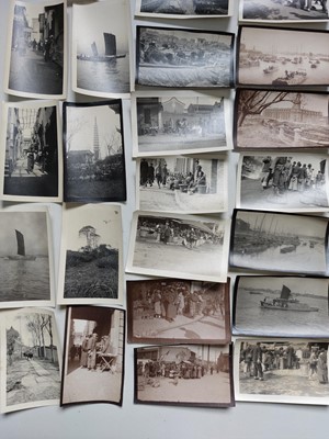 Lot 80 - Shanghai interest. A collection of photographic miniatures.