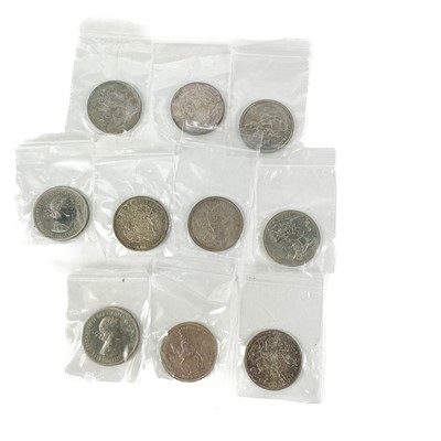 Lot 183 - Great Britain Silver/Cupronickel Crowns 1935 to 1960.