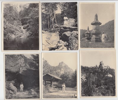 Lot 76 - Early 20th century photographs. Mount Kumgang, Korea.