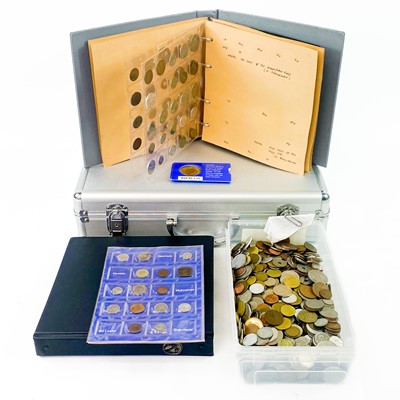 Lot 190 - World Coinage Including Redeemable Coinage & Silver and a Portable Coin Case.