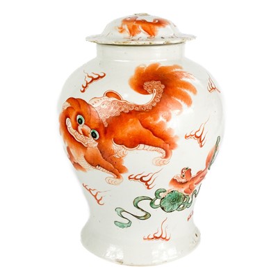 Lot 441 - A Chinese porcelain vase, 19th century.