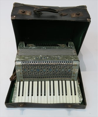 Lot 239 - A German Rauner Virtuoso piano accordion, cased.