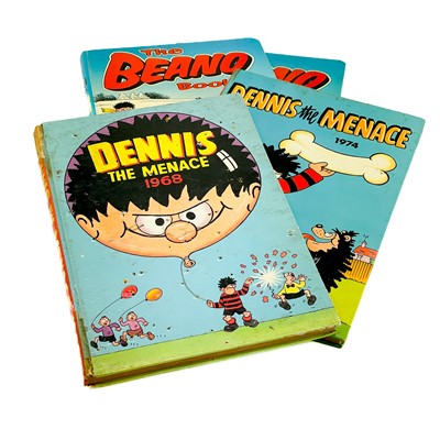 Lot 807 - Dennis The Menace, Bash Street Kids, Desperate Dan & Sundry Beano Annuals (sound) (x31).