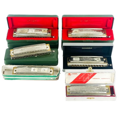 Lot 80 - Vintage Hohner Harmonicas.