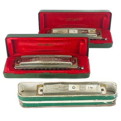 Lot 80 - Vintage Hohner Harmonicas.