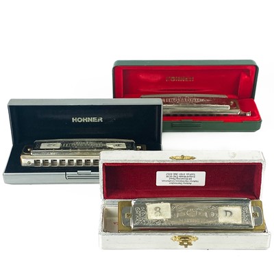 Lot 80 - Vintage Hohner Harmonicas.