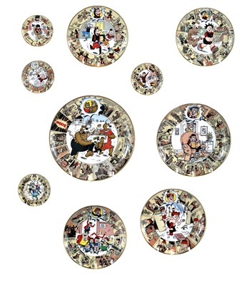 Lot 810 - Danbury Mint Beano Plate Collection (x12).