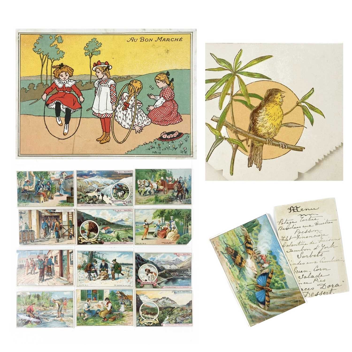 Lot 924 - Early Greetings Cards and Trade Cards - In Total Approx. 270