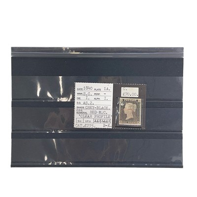 Lot 548 - 1840 Penny Black 4 Margin Used Plate 1A.