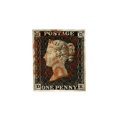 Lot 549 - 1840 Penny Black 4 Margin Used Plate 1A.