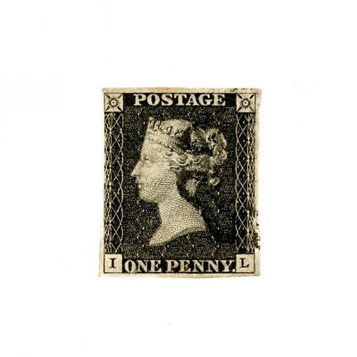 Lot 554 - 1840 Penny Black 4 Margin Used Plate 8.
