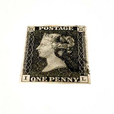 Lot 554 - 1840 Penny Black 4 Margin Used Plate 8.