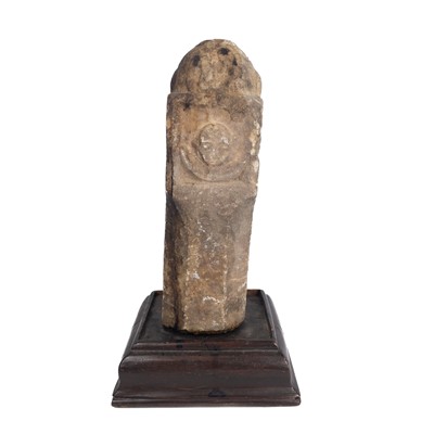 Lot 60 - An Indian carved marble lingam, 16th/17th century, possibly Jain culture/religion.