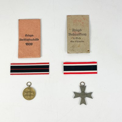 Lot 421 - World War II Interest – Third Reich Pair of War Medals in Original Packaging