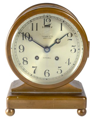 Lot 102 - A Tiffany & Co Ship's Bell clock