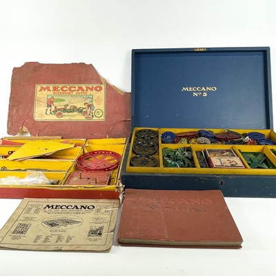 Lot 834 - Meccano Set 5 and Set 5A Accessory Set and Instruction Book