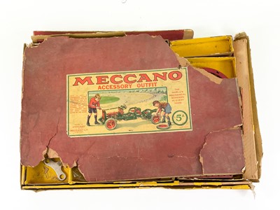 Lot 834 - Meccano Set 5 and Set 5A Accessory Set and Instruction Book