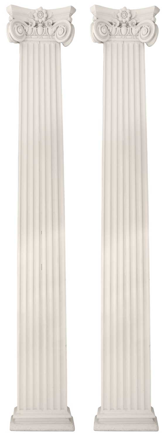 Lot 110 - A pair of pilasters