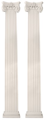 Lot 110 - A pair of pilasters