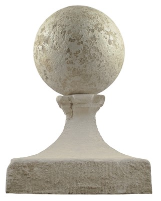 Lot 123 - A stone ball and stand