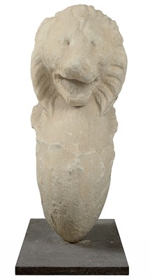 Lot 132 - An antique lion monopodia