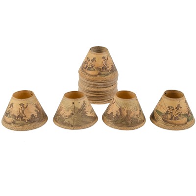 Lot 292 - Georgian style candle shades