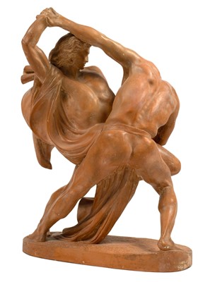 Lot 288 - Johann Peter MOLIN (Swedish 1814 - 1873) The Knife Wrestlers