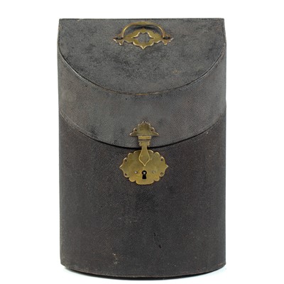 Lot 286 - An 18th-century box with Worcester knives and forks