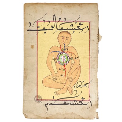 Lot 66 - An Islamic Illuminated manuscript.