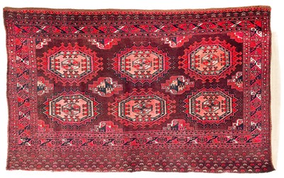 Lot 141 - A Turkoman part silk juval, circa 1900.