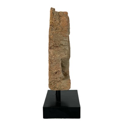 Lot 546 - A Cambodian terracotta relief panel fragment, 20th century.