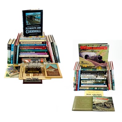 Lot 638 - Railway Reference Books Including Cornish (x50) Plus 2 Models.