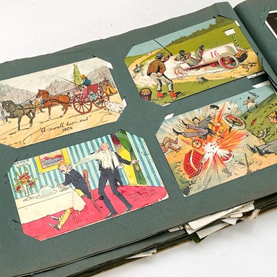 Lot 941 - 500 Plus Postcards - Mainly Early in 2 Postcard Albums.