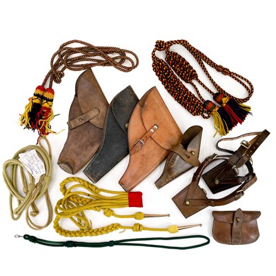 Lot 431 - Miscellaneous Military Leather Items.