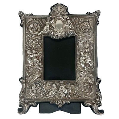 Lot 150 - A remarkable  modern Britannia silver embossed photograph frame by Neil Lasher Silverware Ltd.