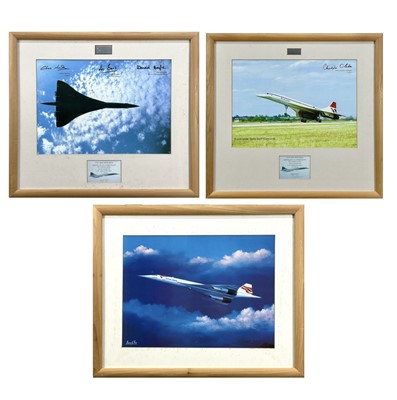 Lot 950 - Concorde Memorabilia Framed & Glazed Prints (x3).